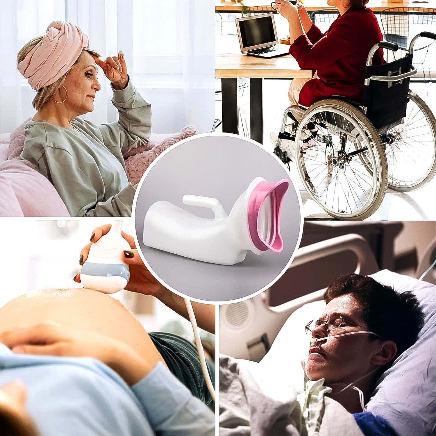 Female Potty Urinal Urine Collection Can Bedpans (1 Pc  1000 Ml) Female Potty Urinal Urine Collection Can Bedpans (1 Pc  1000 Ml)